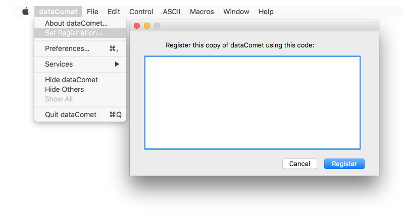 ./dataComet X Dialogs - 01.01 - dataComet Menu - Register this copy of dataComet.png